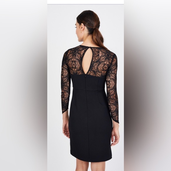 Sabie black dress with lace detail - Picture 2 of 7
